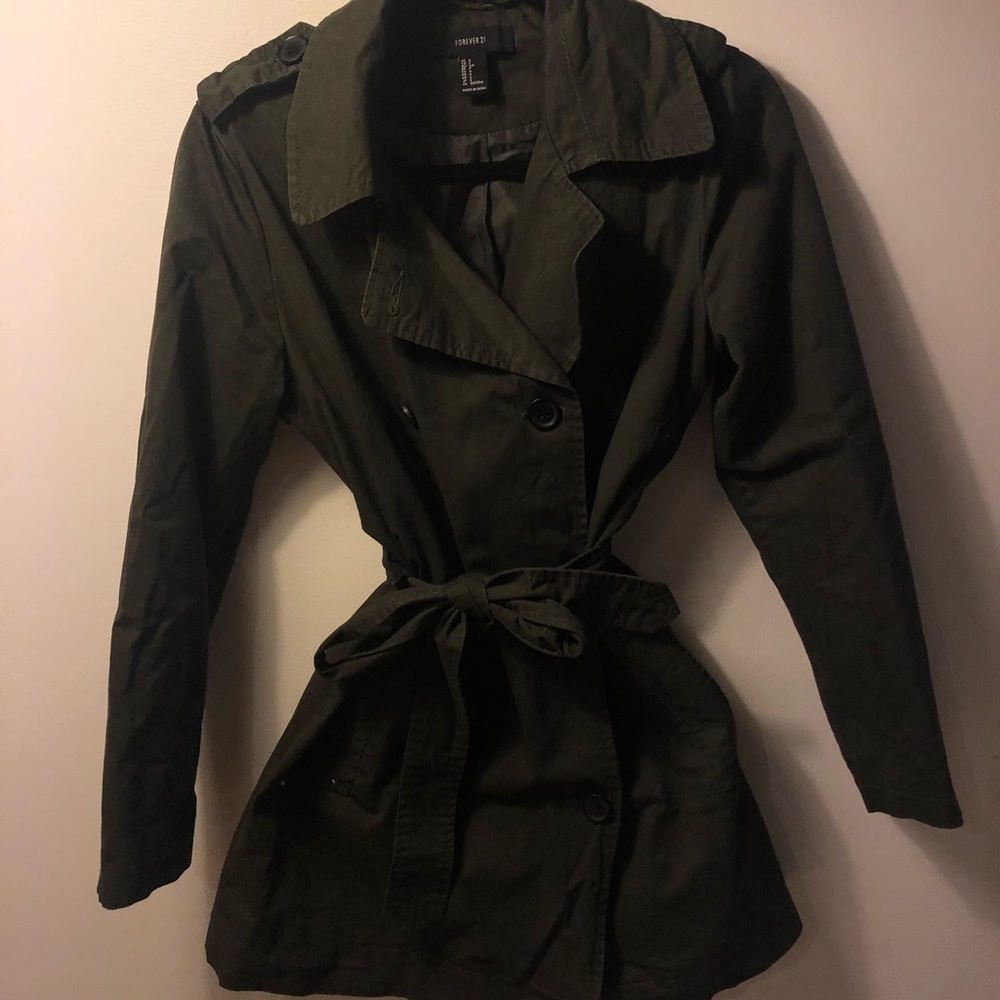 Army Green Rain Coat
